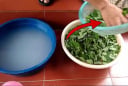 Nấu canh rau ngót nên vò khi rửa hay rửa xong mới vò?