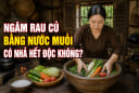 Ngâm rau củ bằng nước muối có nhả hết độc không?