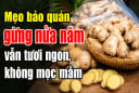 Mẹo bảo quản gừng nửa năm vẫn tươi ngon, không mọc mầm