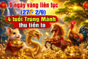 9 ngày vàng liên tục (27 - 2/9), 4 tuổi Trúng Mánh thu tiền to