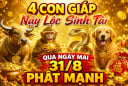 4 con giáp Nảy Lộc Sinh Tài, qua ngày mai 31/8 phất mạnh