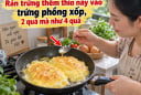 Rán trứng thêm thìa này vào trứng phồng xốp, 2 quả mà như 4 quả