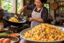 Cách rang cơm nở căng phồng, giòn ngon từng hạt