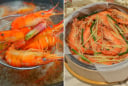 Tôm luộc hay tôm hấp ngon hơn?