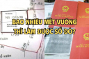 Đất thổ cư bao nhiêu mét vuông thì được tách Sổ đỏ?