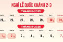 Lễ Quốc khánh 2/9 năm 2025 người lao động được nghỉ 4 ngày, bắt đầu nghỉ từ ngày nào?