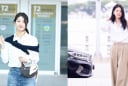 Suzy ăn diện đơn giản nhưng vẫn tạo nên hình ảnh đầy cuốn hút, sang chảnh