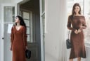 Gợi ý những kiểu mặc váy len trông cuốn hút