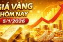 Bảng giá vàng 9999 24K 18K SJC DOJI PNJ hôm nay 5/1/2026