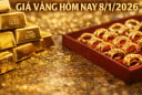Bảng giá vàng 9999 24K 18K SJC DOJI PNJ hôm nay 8/1/2026