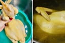 Bí quyết luộc gà “bất bại”: Sôi 5 phút rồi làm bước này, thịt chín đều, da vàng không nứt