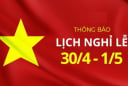 Chính thức: Không nghỉ liền 9 ngày dịp Giỗ Tổ, 30/4 – 1/5, Bộ Nội vụ đã chốt