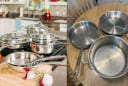 Nhà đang nấu ăn bằng nồi, chảo inox, chú ý ngay 5 điều này