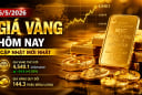 Bảng giá vàng 9999 24K 18K SJC DOJI PNJ hôm nay 5/5/2026