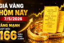 Bảng giá vàng 9999 24K 18K SJC DOJI PNJ hôm nay 7/5/2026
