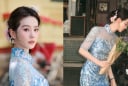 Lưu Thi Thi gây sốt vì lớp makeup giữa trời nắng Hà Nội, dân mạng đua nhau hỏi bí quyết giữ da ráo mịn