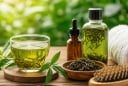 Cách dùng trà xanh đúng có thể hỗ trợ ngăn tóc bạc sớm, giảm rụng tóc và giúp tóc khỏe hơn