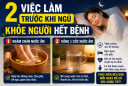 2 việc làm trước khi ngủ, khỏe người hết bệnh
