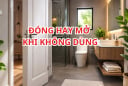 Nhiều người vẫn làm sai: Cửa nhà vệ sinh khi không dùng thì nên đóng hay mở?
