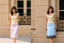 Chân váy lụa viền ren 'lên ngôi' mùa hè: Thiết kế vừa thanh lịch vừa dễ mặc cho mọi phong cách