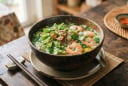 Hoa thiên lý nấu tôm ngon