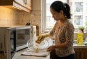 Mẹo làm sạch lò vi sóng siêu tốc, sạch bóng vết dầu mỡ chỉ trong vài phút