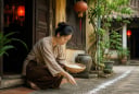 Vì sao tháng 7 âm người xưa hay rắc muối và gạo quanh nhà