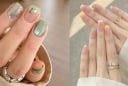 Nail nền trong điểm sắc xanh – xu hướng thanh lịch cho mùa thu 2026