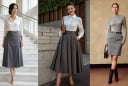 1 chân váy xám, 7 cách phối đồ giúp phụ nữ 30+ mặc đẹp cả tuần, thanh lịch đúng chất “old money”