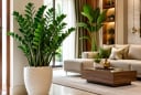 Trồng cây kim tiền ở vị trí này trong phòng khách, nhiều người tin rằng dễ hút vận may tiền bạc