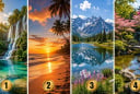 Chọn 1 bức tranh thiên nhiên bạn ấn tượng nhất để xem bạn có đang thu hút vận may?