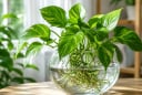 Cách trồng trầu bà thủy sinh xanh tốt quanh năm: 5 bí quyết giúp cây không vàng lá, không thối nước