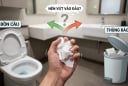 Giấy vệ sinh dùng xong nên vứt vào bồn cầu hay thùng rác?