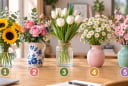 Chọn 1 bình hoa đặt trên bàn làm việc: Bạn sẽ chọn bình nào?