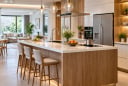 Tại sao nhiều gia đình ngày nay không làm bếp tựa tường mà lại để giữa phòng?