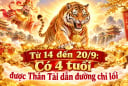 Từ 14 đến 20/9: Có 4 tuổi được Thần Tài dẫn đường chỉ lối