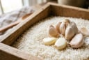 Vì sao nên để vài nhánh tỏi trong thùng gạo?