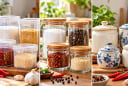 Nên đựng gia vị trong hũ nhựa, thủy tinh hay gốm sứ?