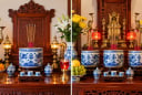 Vì sao ban thờ có nhà đặt 1 bát hương, có nhà lại đặt 3 bát hương?