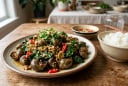 Không ngờ món ốc xào lá lốt tưởng chỉ hợp bàn nhậu lại đưa cơm đến thế, thêm 2 món là đủ mâm ngon