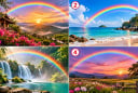 Bạn ấn tượng với hình ảnh cầu vồng nào nhất?