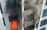 Cháy chung cư khiến cả trăm người hoảng loạn tháo chạy