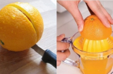 Vắt nước cam đừng vội cắt đôi rồi cả quả, làm theo cách này để không bị đắng lại nhiều chất bổ