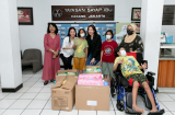Hậu chung kết MIG, Thuỳ Tiên vẫn tiếp tục hoạt động thiện nguyện ở Indonesia