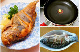 Đầu bếp tiết lộ: Rán cá đừng chỉ dùng dầu ăn, thêm 1 thứ vào chảo, cá vàng ruộm, không lo bắn dầu
