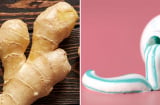 Trộn kem đánh răng với gừng: Mẹo nhỏ mà giải quyết nhiều vấn đề trong nhà