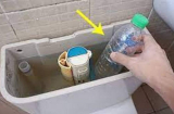 Đặt chai nhựa vào bể chứa nước của bồn cầu, lợi ích tuyệt vời, nhà nào cũng cần