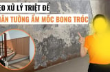 Mẹo xử lý tường nhà bong tróc mốc đen, phồng rộp mấy cũng thành sáng bóng như mới