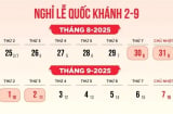 Lịch nghỉ lễ 2/9/2025: Người lao động được nghỉ 4 ngày?
