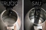 Ấm siêu tốc bám đầy cặn bẩn, cho thứ này vào đun sôi cặn bong thành tảng, 2 phút là sạch
